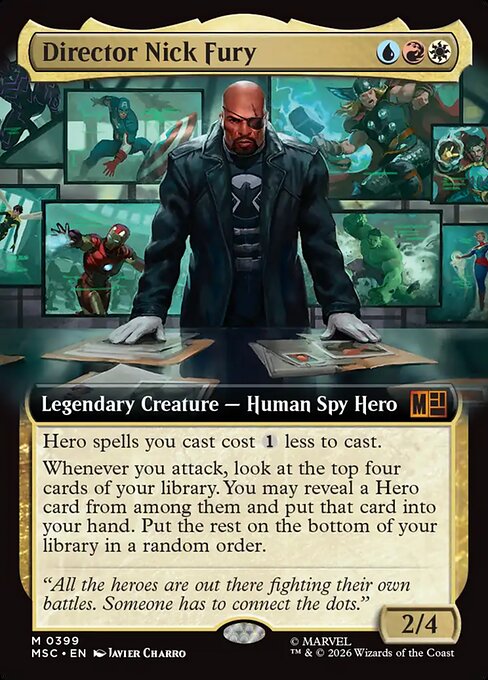 Carta Director Nick Furia — Marvel Super Heroes Commander · MSC · #399