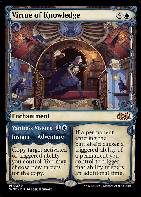 Carta Virtue of Knowledge // Vantress Visions — Wilds of Eldraine · WOE · #279
