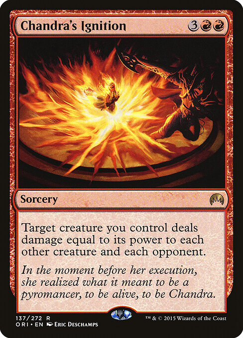 Carta Ignición de Chandra — Magic Origins · ORI · #137