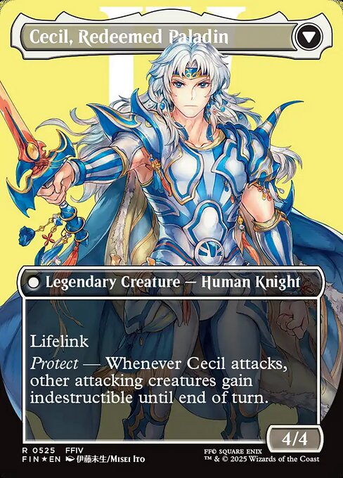 Cecil, Dark Knight // Cecil, Redeemed Paladin (cara trasera)