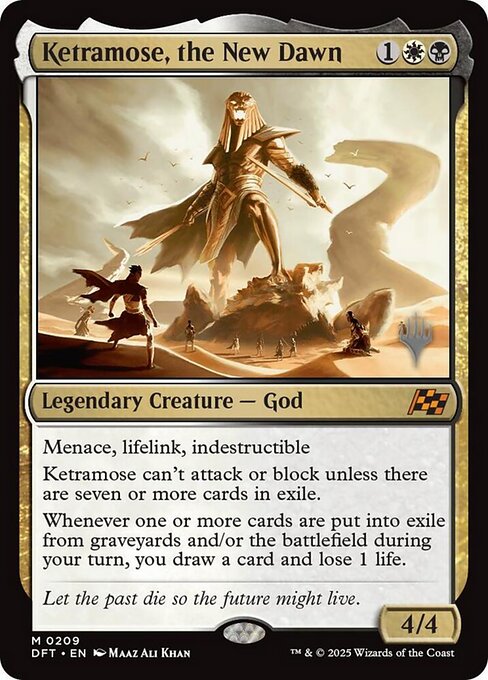 Carta Ketramose, el Nuevo Amanecer — Aetherdrift Promos · PDFT · #209p