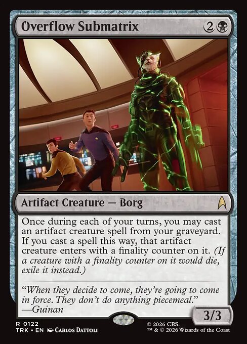Carta Overflow Submatrix — Star Trek · TRK · #122