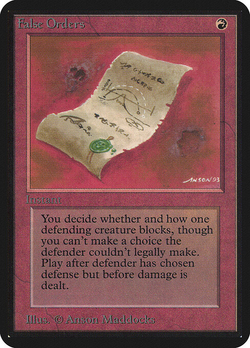 False Orders — Limited Edition Alpha