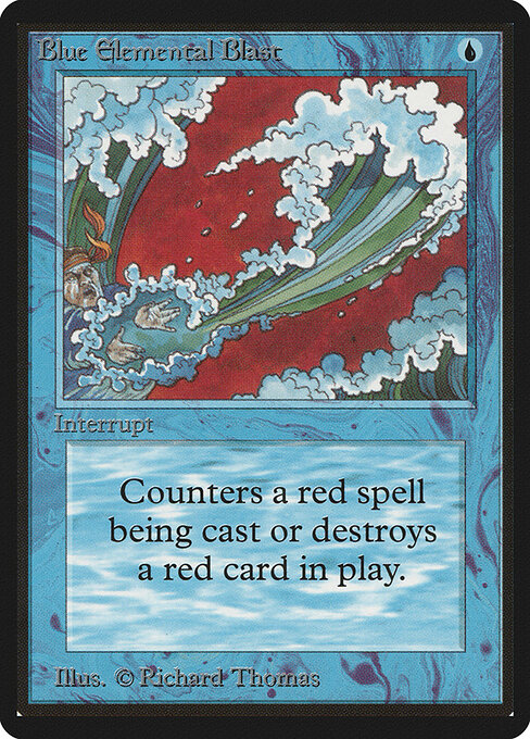 Carta Ráfaga elemental azul — Limited Edition Beta · LEB · #50