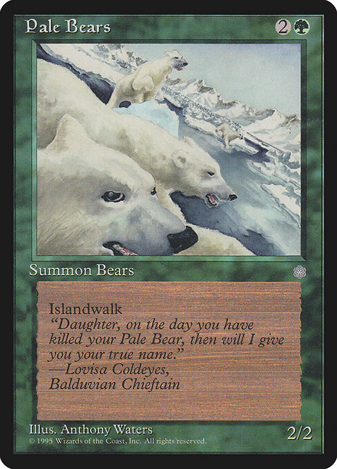 Carta Osos pálidos — Ice Age · ICE · #256