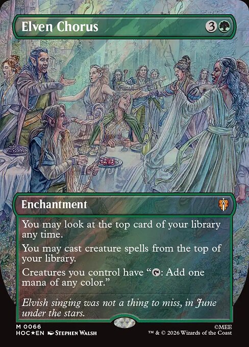 Carta Coro élfico — The Hobbit Eternal · HOC · #66