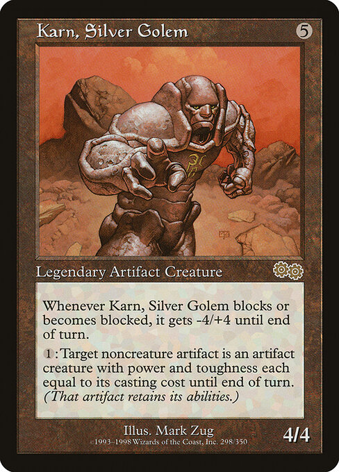 Karn, gólem de plata