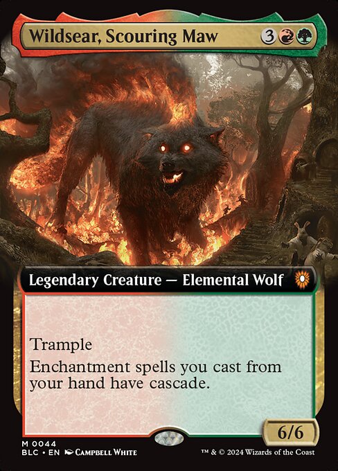 Carta Ardiferoz, Fauces Rastreadoras — Bloomburrow Commander · BLC · #44