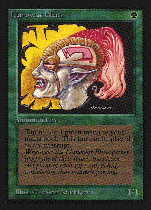 Elfos de Llanowar — Intl. Collectors' Edition