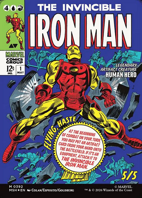Tony Stark // The Invincible Iron Man (cara trasera)