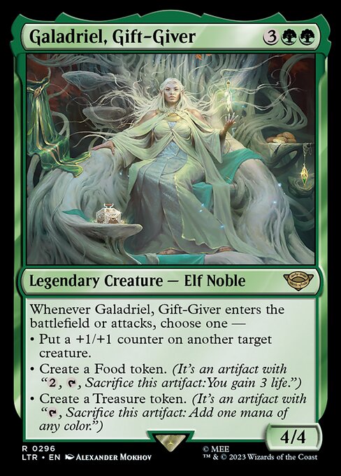 Carta Galadriel, dadora de regalos — The Lord of the Rings: Tales of Middle-earth · LTR · #296
