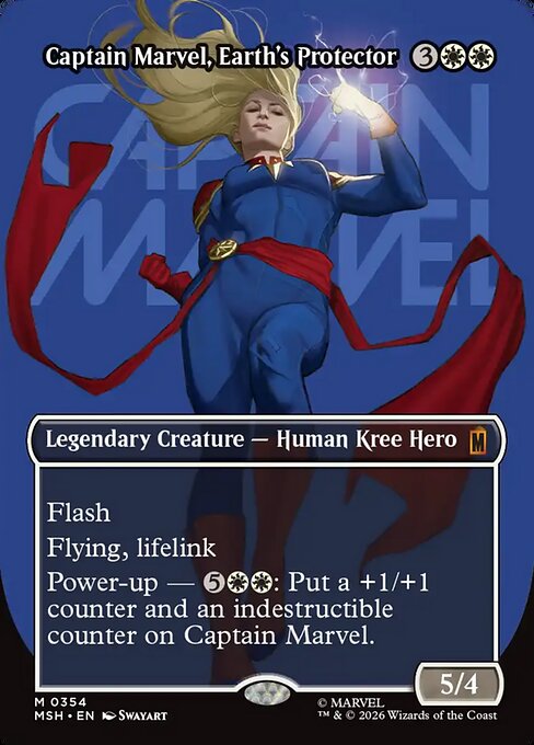 Carta Capitana Marvel, guardiana de la Tierra — Marvel Super Heroes · MSH · #354