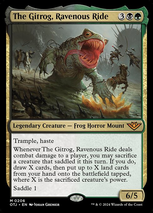 Carta El Gitrog, montura voraz — Outlaws of Thunder Junction · OTJ · #206
