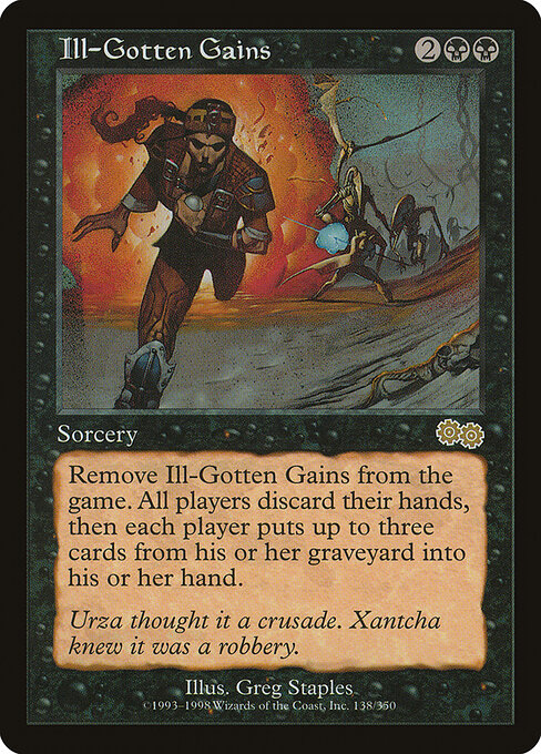 Carta Ganancias mal habidas — Urza's Saga · USG · #138