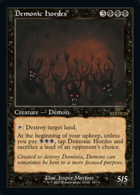 Demonic Hordes — 30th Anniversary Edition