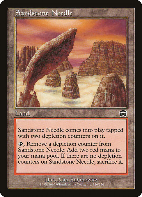 Carta Piedra afilada de arenisca — Mercadian Masques · MMQ · #326