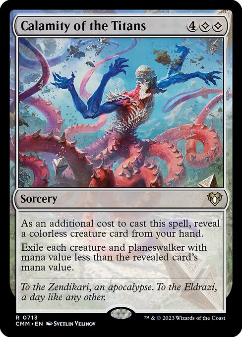 Carta Calamity of the Titans — Commander Masters · CMM · #713
