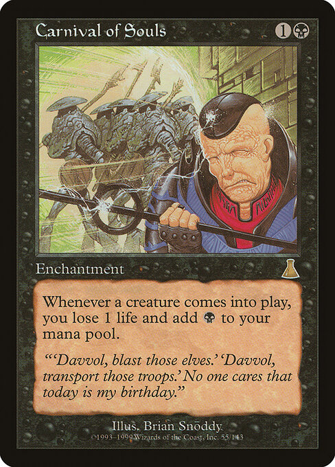 Carta Carnaval de almas — Urza's Destiny · UDS · #55