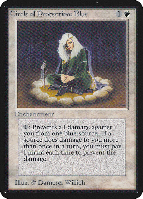 Carta Circulo de protección: Azul — Limited Edition Alpha · LEA · #10