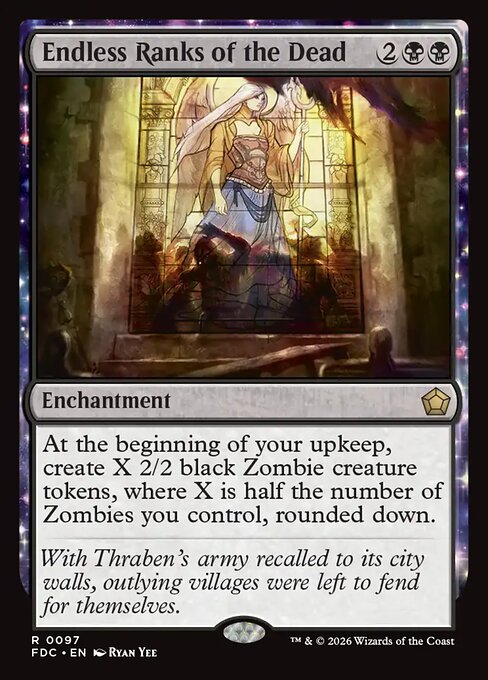 Carta Filas interminables de muertos — Foundations Commander · FDC · #97