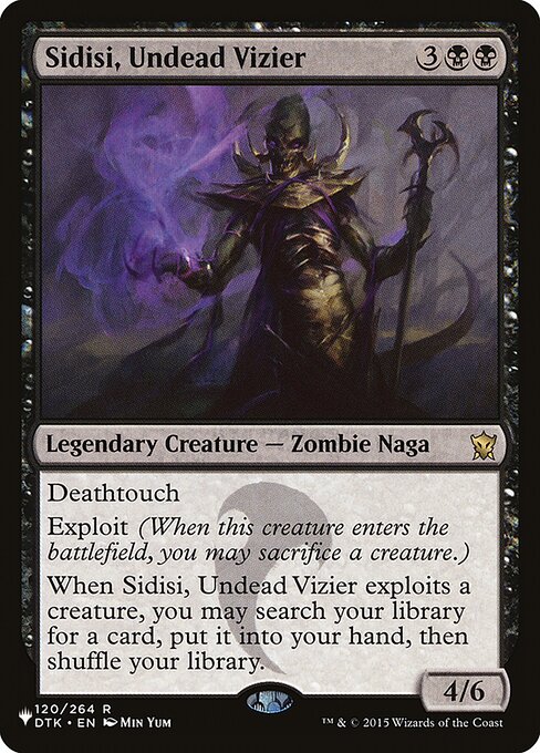 Sidisi, visir muerta viviente — The List