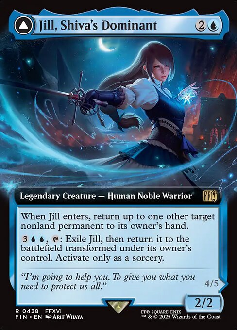 Jill, Shiva's Dominant // Shiva, Warden of Ice (cara frontal)