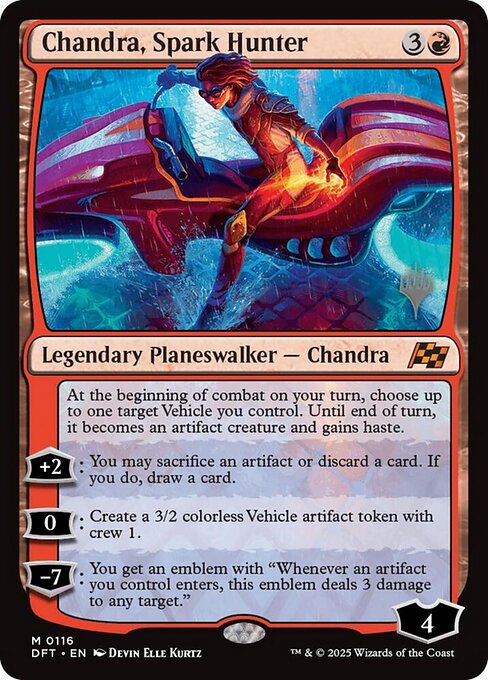 Carta Chandra, cazadora de la chispa — Aetherdrift Promos · PDFT · #116p