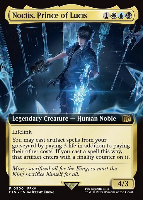 Carta Noctis, príncipe de Lucis — Final Fantasy · FIN · #500
