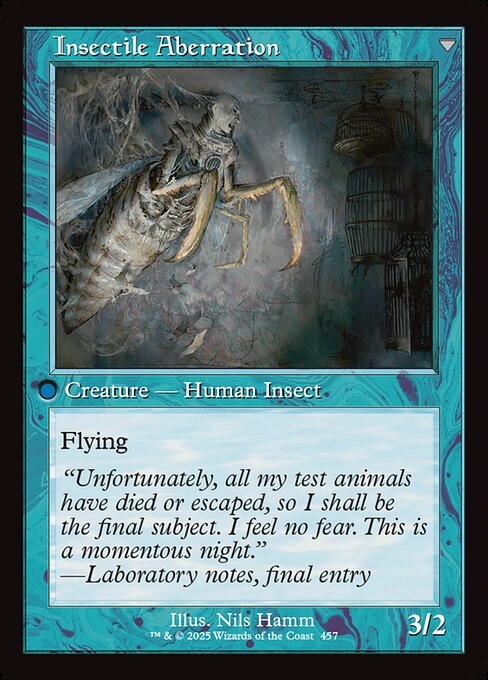 Delver of Secrets // Insectile Aberration (cara trasera)