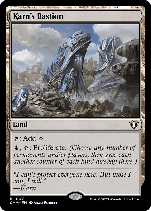 Carta Bastión de Karn — Commander Masters · CMM · #1007