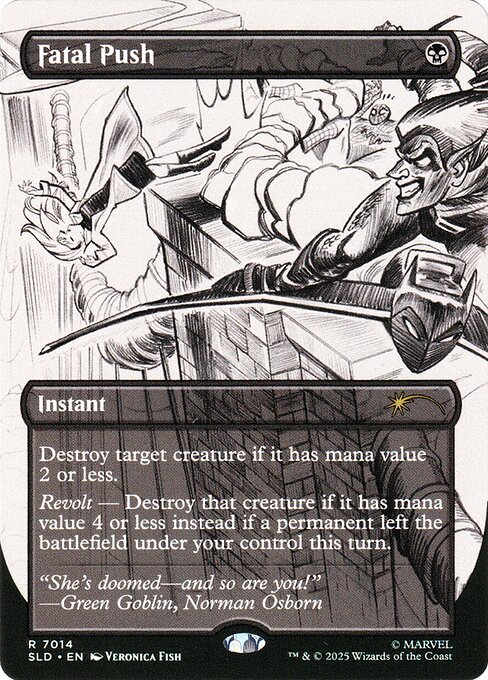 Carta Empujón fatal — Secret Lair Drop · SLD · #7014