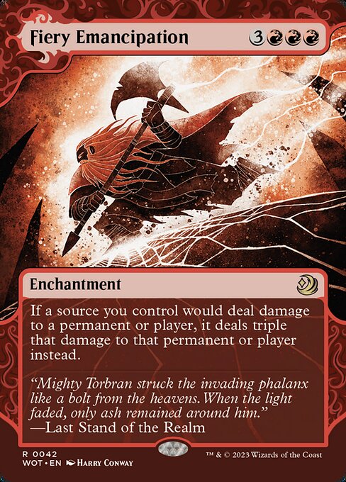 Emancipación ardiente — Wilds of Eldraine: Enchanting Tales