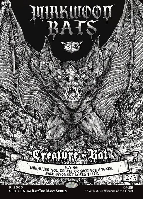Carta Murciélagos del Bosque Negro — Secret Lair Drop · SLD · #2565