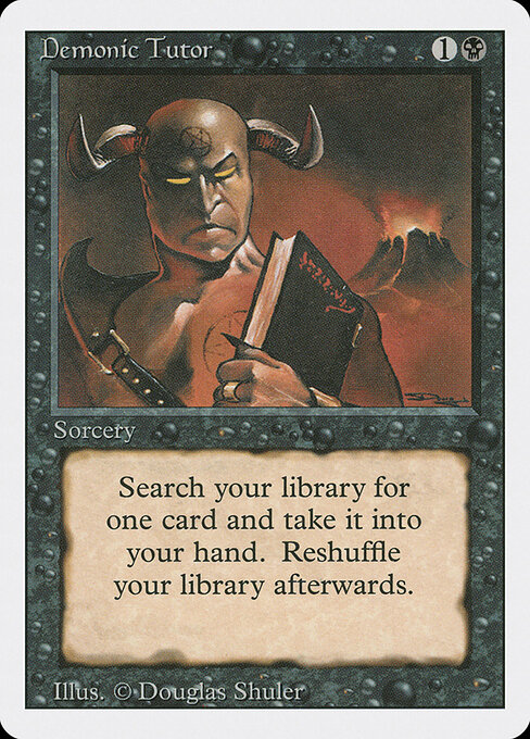 Carta Tutor demoníaco — Revised Edition · 3ED · #105