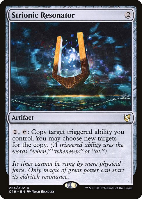Carta Resonador estriónico — Commander 2019 · C19 · #224