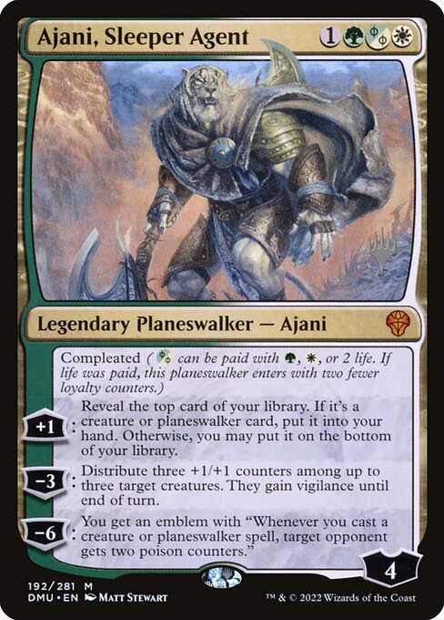 Ajani, Sleeper Agent — Dominaria United Promos