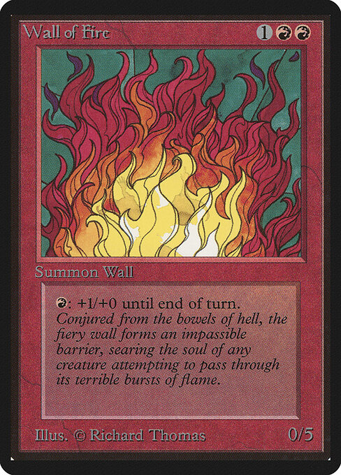 Carta Muro de fuego — Limited Edition Beta · LEB · #182