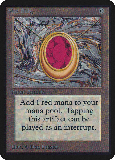 Carta Mox Ruby — Limited Edition Alpha · LEA · #264