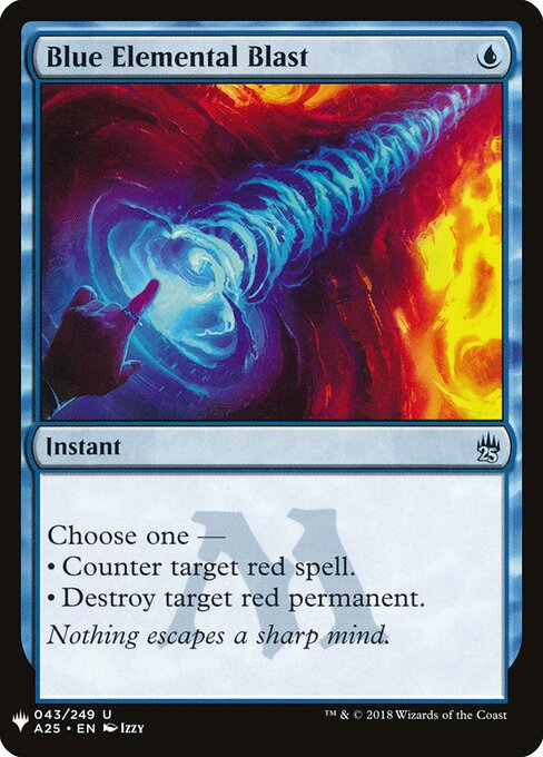 Ráfaga elemental azul — The List
