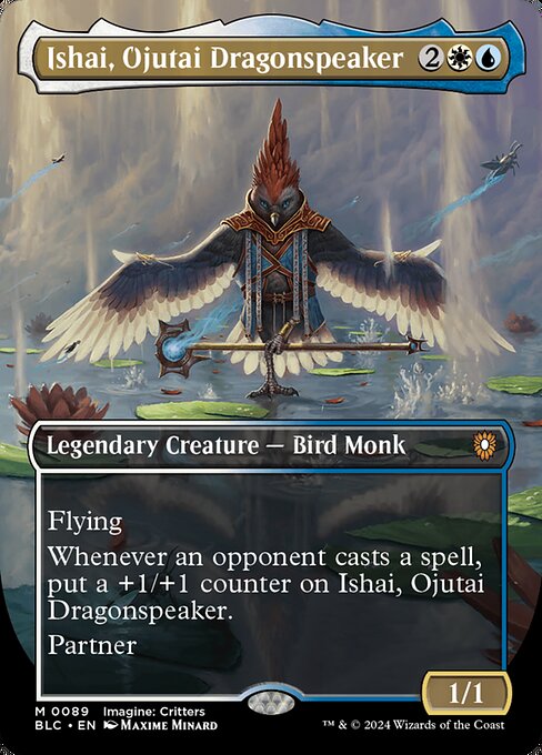 Carta Ishai, dragonhablante de Ójutai — Bloomburrow Commander · BLC · #89