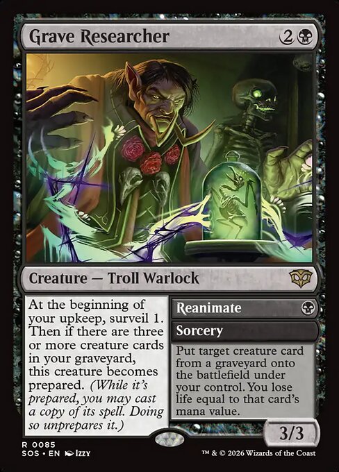 Grave Researcher // Reanimate — Secrets of Strixhaven
