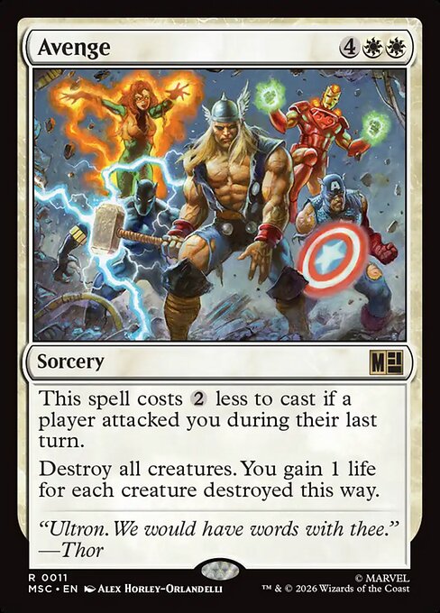 Cobrar venganza — Marvel Super Heroes Commander