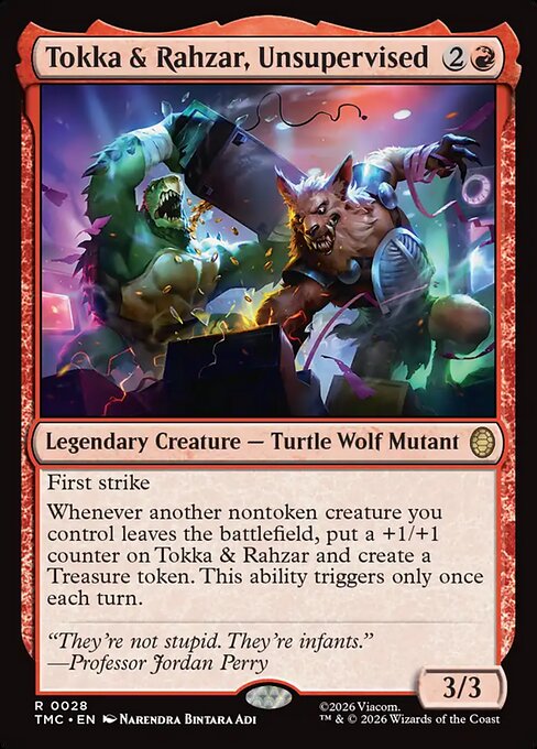 Carta Tokka & Rahzar, Unsupervised — Teenage Mutant Ninja Turtles Eternal · TMC · #28