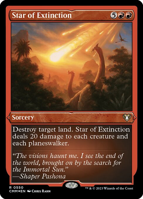 Meteorito exterminador — Commander Masters