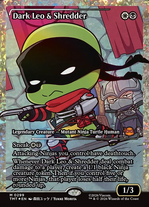 Leo oscuro y Shredder — Teenage Mutant Ninja Turtles