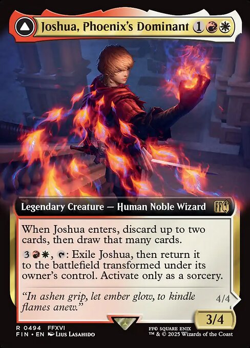Joshua, Phoenix's Dominant // Phoenix, Warden of Fire — Final Fantasy