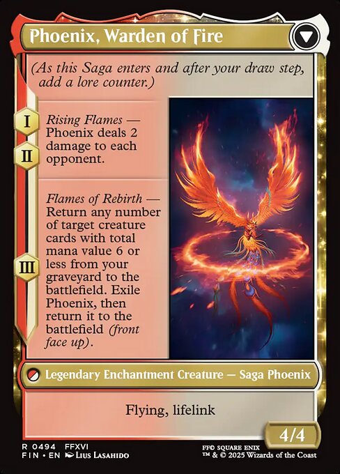 Joshua, Phoenix's Dominant // Phoenix, Warden of Fire (cara trasera)