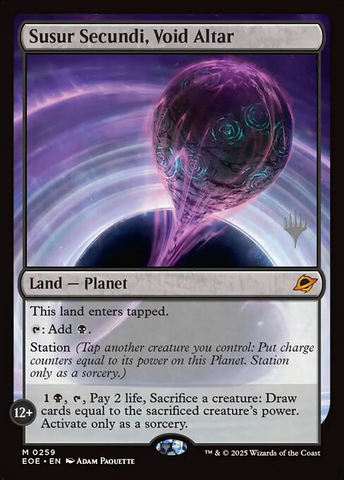 Carta Susur Secundi, altar del vacío — Edge of Eternities Promos · PEOE · #259p