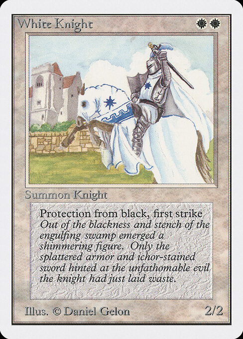 Carta Caballero blanco — Unlimited Edition · 2ED · #44