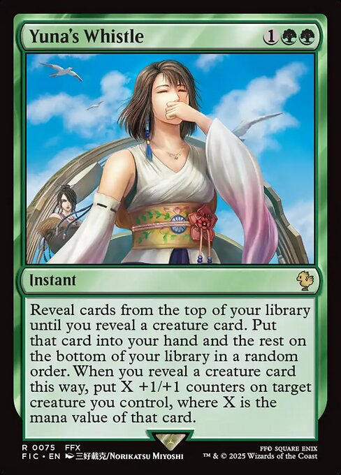 Carta Silbido de Yuna — Final Fantasy Commander · FIC · #75